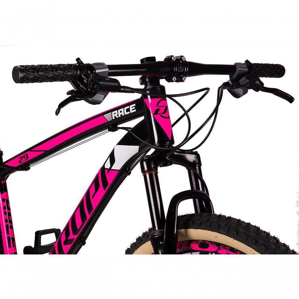 Bicicleta 29 Dropp Race Câmbios Shimano Preto+Rosa - 4