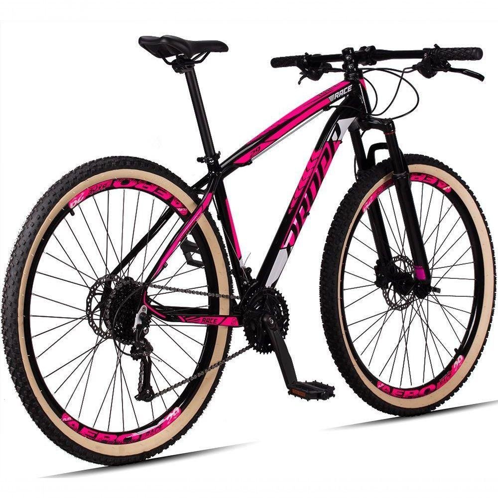 Bicicleta 29 Dropp Race Câmbios Shimano Preto+Rosa - 5