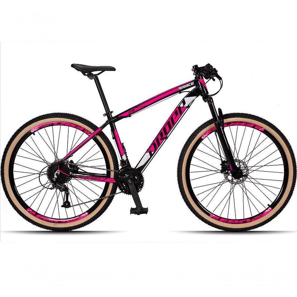 Bicicleta 29 Dropp Race Câmbios Shimano Preto+Rosa - 1