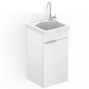 Ver imagem 1 de Tanque com Gabinete para Lavanderia com Pia 7l 38x39cm Branco Celite