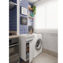 Ver imagem 3 de Tanque com Gabinete para Lavanderia com Pia 7l 38x39cm Branco Celite