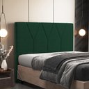 Ver imagem 7 de Cabeceira Cama Box Casal Queen 160 Cm Suede Verde Musgo