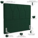 Ver imagem 5 de Cabeceira Cama Box Casal Queen 160 Cm Suede Verde Musgo
