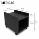 Ver imagem 3 de Suporte para Cpu e Nobreak em MDF Organizador Gabinete Gamer - Preto