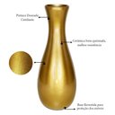 Ver imagem 2 de Vaso Garrafa Grande em Cerâmica de Sala Decor - Golden
