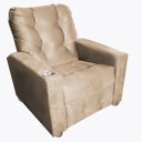 Ver imagem 2 de Poltrona Reclinável Moderno 2 Posições Londres Capuccino