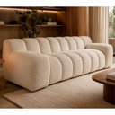 Ver imagem 3 de Sofá Nellow 2 Lugares 210cm Bouclé Off White - Sallar Home