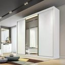 Ver imagem 5 de Guarda Roupa Diamond 3 Portas 4 Gavetas 1 Espelho Cor:branco