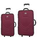 Ver imagem 1 de KIT CONJUNTO 2 MALAS VIAGEM VILLAGE ANAC - MÉDIA E PEQUENA - Vermelho escuro