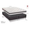 Conjunto Box King Espuma D45 Max Saúde Premium 192x203x70 Reconflex - 4