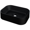 Ver imagem 1 de Cuba de Apoio Retangular para Banheiro Lavabo C01 Br37w Preto Matte Fosca - Lyam