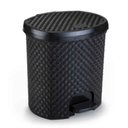 Ver imagem 1 de Lixeira 6l Rattan Preto Ref.052/p Nitron