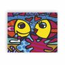 Quadro Canvas Romero Britto Peixes Beijo Mar 50x40cm - 1