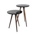 Ver imagem 1 de Conjunto de Mesa Lateral Pé Palito Redonda Preto