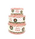 Ver imagem 3 de Jogo Latas de Natal Potes Decorados 3 Tamanhos - Master Christmas