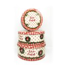 Ver imagem 2 de Jogo Latas de Natal Potes Decorados 3 Tamanhos - Master Christmas