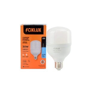 Lâmpada Led 30w Bulbo de Alta Potência Bivolt 6500k Foxlux