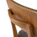 Ver imagem 3 de Cadeira Blues de Madeira Eucalipto Nobre com Encosto Estofado Ergonômico-facinatta Preto-grafite