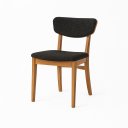 Ver imagem 2 de Cadeira Blues de Madeira Eucalipto Nobre com Encosto Estofado Ergonômico-facinatta Preto-grafite