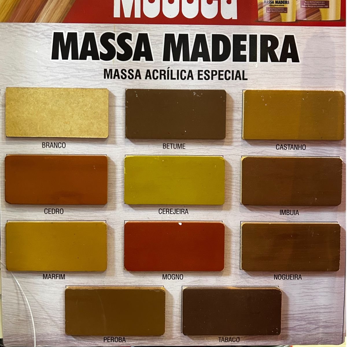 Massa para Madeira Tabaco 350g Maza - 3