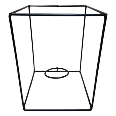 Suporte Cubo M para Kokedama (20x15x15) Preto Jc Jardim