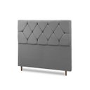 Ver imagem 4 de Cabeceira para Cama Casal Queen Estofada 1,58 ,Mts Zoe Vilajo: Suede Cinza