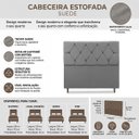 Ver imagem 7 de Cabeceira para Cama Casal Queen Estofada 1,58 ,Mts Zoe Vilajo: Suede Cinza