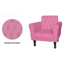 Ver imagem 2 de Poltrona Decorativa Classic Capitonê Suede Diversas Cores - DS Estofados - Rosa