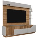 Ver imagem 1 de Estante Painel para Tv 75 Pol 210cm Shay Cinamomo/off B02 - Mpozenato