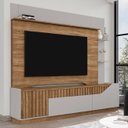 Ver imagem 2 de Estante Painel para Tv 75 Pol 210cm Shay Cinamomo/off B02 - Mpozenato