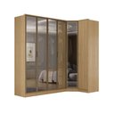 Ver imagem 2 de Guarda Roupa Modulado 2,40m Portas Reflecta C/ Led 100% Mdf Cor:olmo