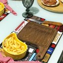Ver imagem 3 de Kit 10 Tabua de Corte Madeira Rustica Hamburguer Cozinha Top