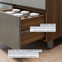 Ver mais imagens de Cozinha Completa Modulada 2 Peças 3 Portas 4 Gavetas Norten Marrom/Verde/Nature