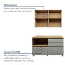 Ver imagem 6 de Cozinha Completa Modulada 2 Peças 3 Portas 4 Gavetas Norten Marrom/Verde/Nature