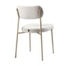 Conjunto 2 Cadeiras Lavínia Linho Bege/aço Champanhe - Salaone - 3