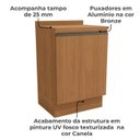 Ver imagem 3 de Balcao com Tampo 1 Porta 60 Cm Maxxi G742 Canela Kappesberg
