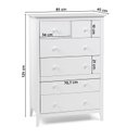 Ver imagem 3 de Cômoda 6 Gavetas em Madeira Maciça Nest