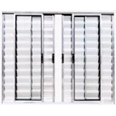 Ver imagem 1 de Janela de Aluminio Veneziana 6 Folhas sem Grade Linha Leve:1,00 X 1,00/brilhante
