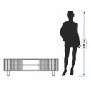 Ver imagem 4 de Rack Baixo 2 Portas de Correr Ripada - Madeira Maciça Lutz Home Decor 900