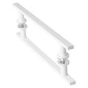 Ver imagem 1 de Puxador De Porta Branco Vidro Pivotante Madeira 30cm M.S