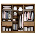 Ver imagem 2 de Guarda Roupa Casal Linea 6 Portas 4 Gavetas Cumaru 23 – Novo Horizonte