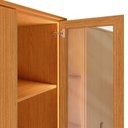 Ver imagem 6 de Guarda-Roupa Casal Reflecta 6 Portas 2 Gavetas com LED Napoli Marrom/Cinamomo