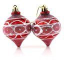 Ver imagem 1 de Bola Pião Enfeite Árvore Natal Pendente 60mm 6 Peças