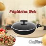 Frigideira Panela Wok 30 Cm Antiaderente Grande Tacho Com Tampa Vidro - 2