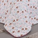 Ver imagem 3 de Edredom Diverkids Solteiro Infantil Malha Estampada 1 Peça - Bailarina Rosa