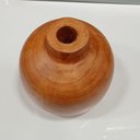 Ver imagem 3 de Vaso Decorativo de Madeira Natural 17x17x17cm Enfeite Sala Mesa Estante Aparador