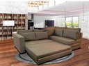 Ver imagem 1 de Sofá de Canto SFC_MM 05 que se Transforma em Sofá Cama de Casal Resistente e Confortável em Sarja