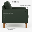Ver imagem 6 de Sofá 2 Lugares 1,70m Siena Luxo Essência Escandinava:verde