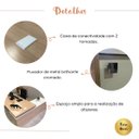 Ver imagem 7 de Mesa para Escritório em L com Tomada 2 Gavetas Tamburato Connect - Carvalho/branco
