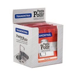 Cuba Retangular Para Cozinha Inox + Pasta Para Polir e Remover Manchas Tramontina - 3